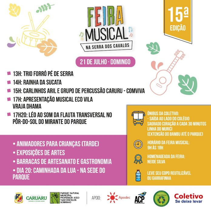 Parque Natural de Caruaru realiza Feira Musical